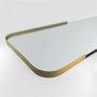 Hanah Home Espejo Smooth Dorado